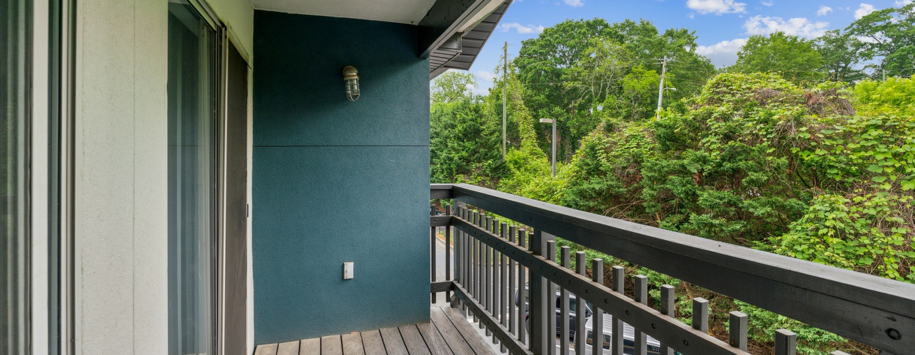 balcony treeline view